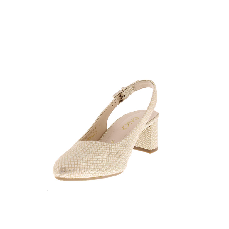 Gabor slingbacks gold 3