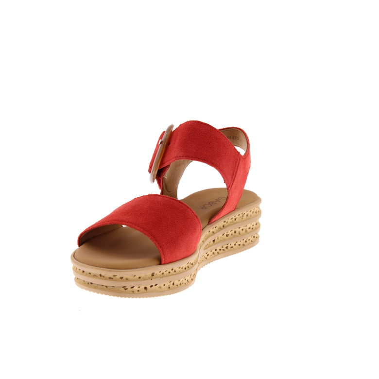 Gabor sandalen rot 3