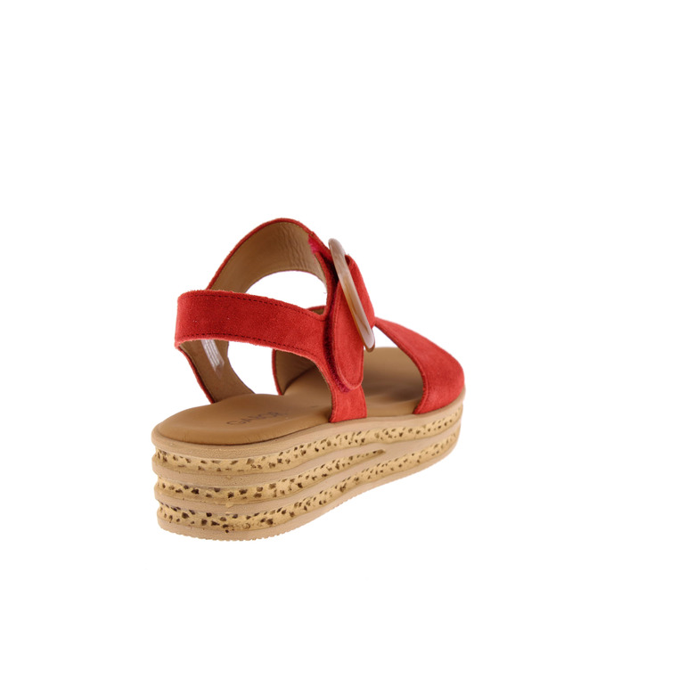 Gabor sandalen rot 4