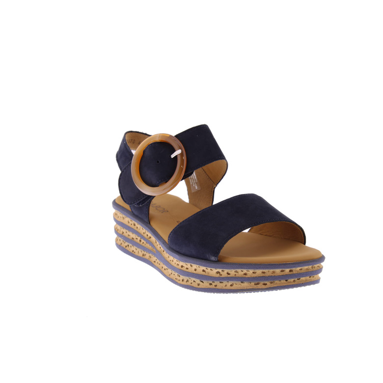 Gabor sandalen blau 2