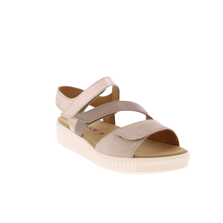 Gabor sandalen taupe 2