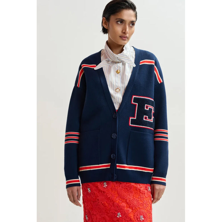 Essentiel cardigan blauw 2