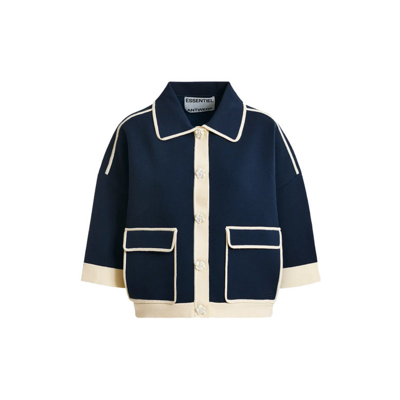 Essentiel cardigan blauw 1