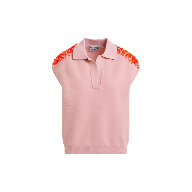 Essentiel polo roze 1