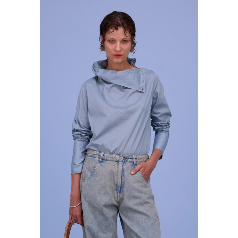 Nathalie Vleeschouwer bluse blau 2