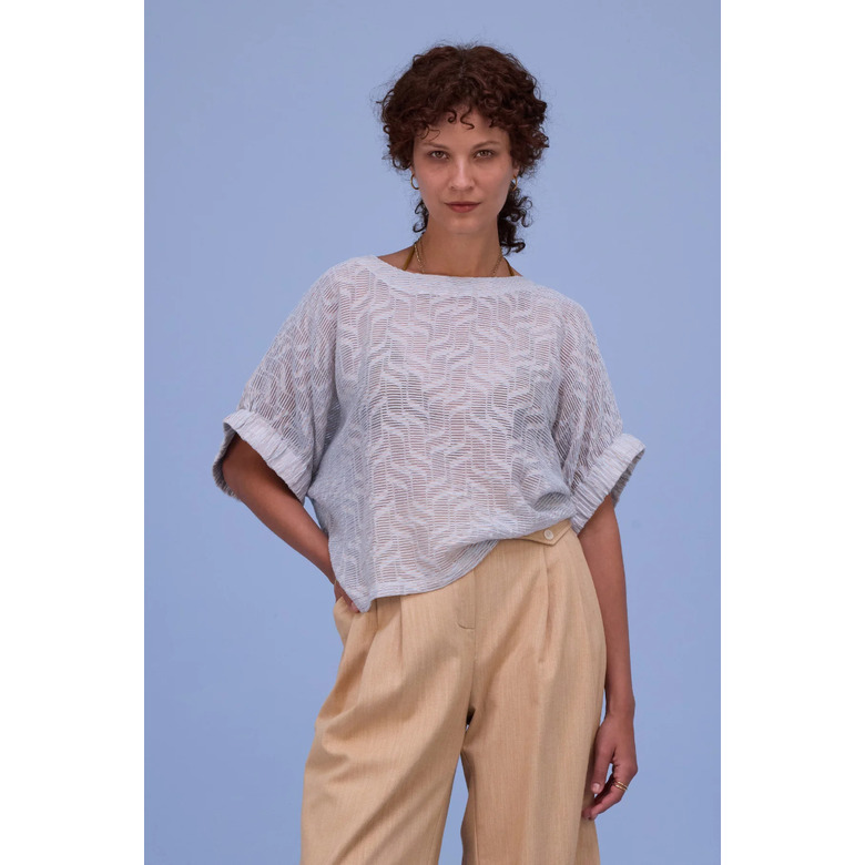 Nathalie Vleeschouwer blouse blauw 2