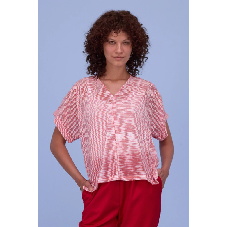 Nathalie Vleeschouwer blouse rood 2