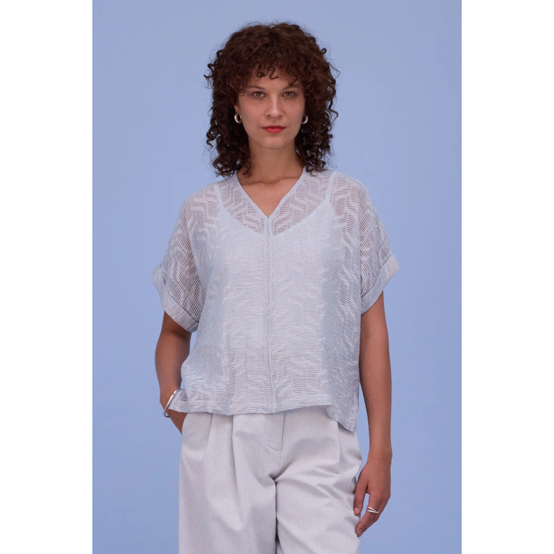 Nathalie Vleeschouwer blouse blauw 2