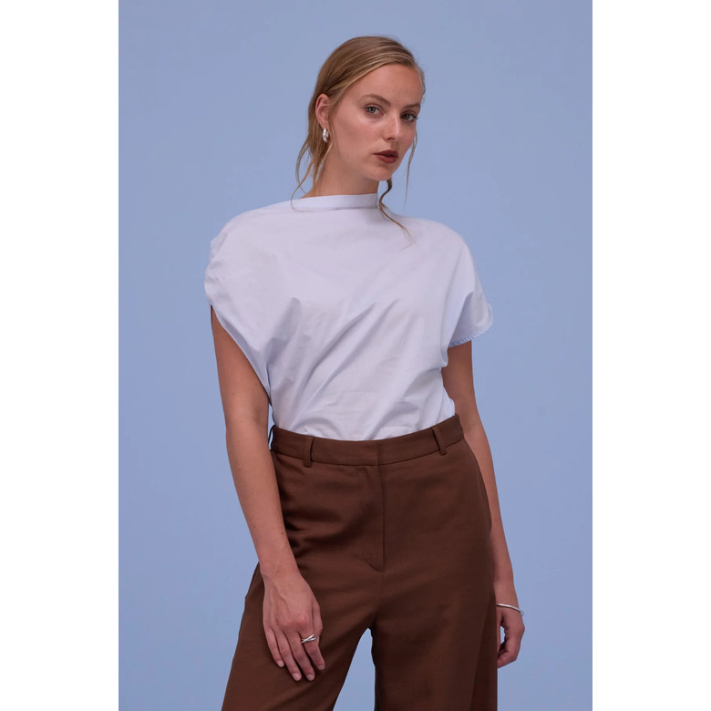 Nathalie Vleeschouwer blouse blauw 2