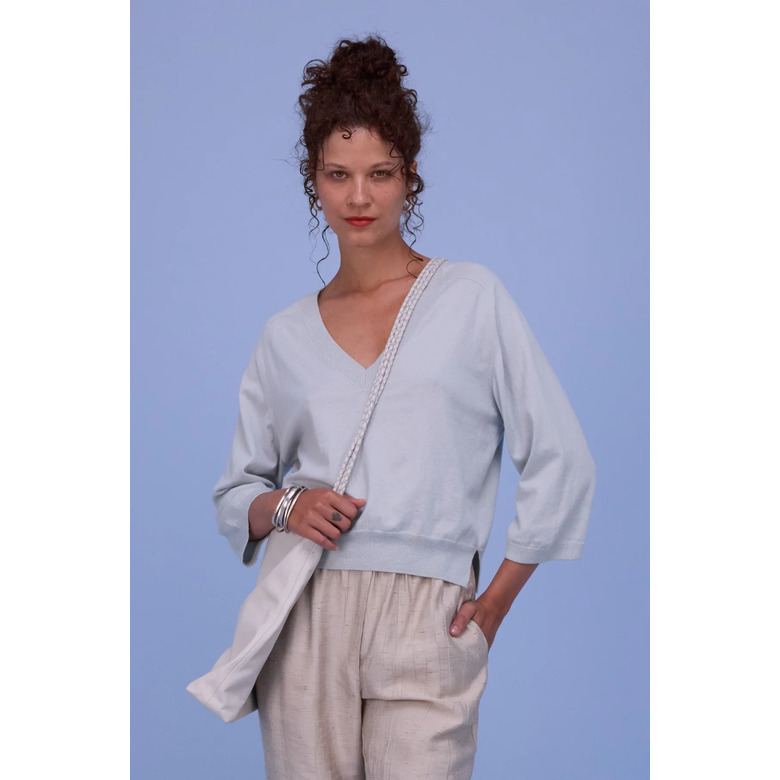 Nathalie Vleeschouwer trui blauw 2