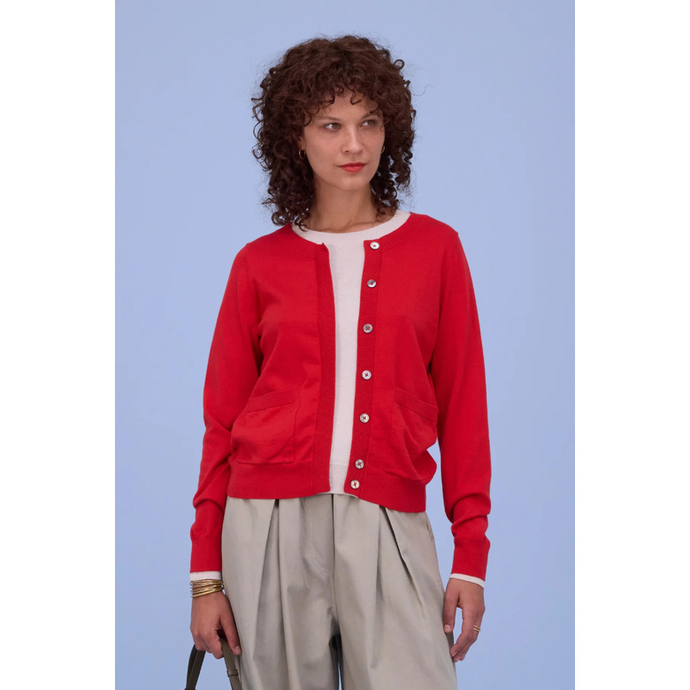 Nathalie Vleeschouwer trui rood 2