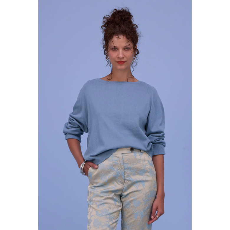 Nathalie Vleeschouwer trui blauw 2