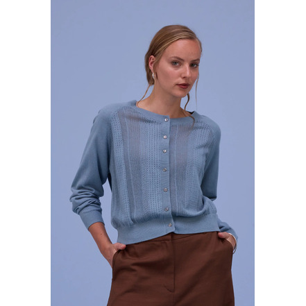 Nathalie Vleeschouwer trui blauw