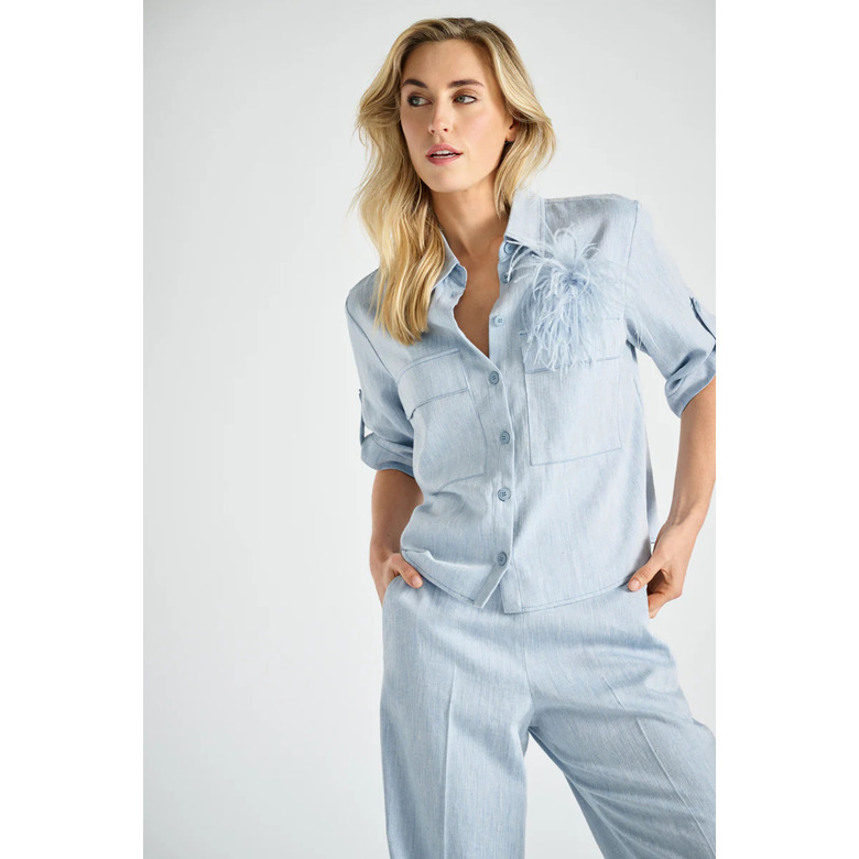 Marie Mero blouse blue 2