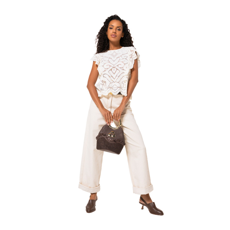 Caroline Biss chemisier ecru 2