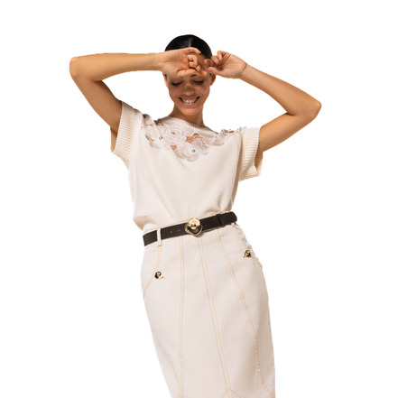 Caroline Biss pull ecru