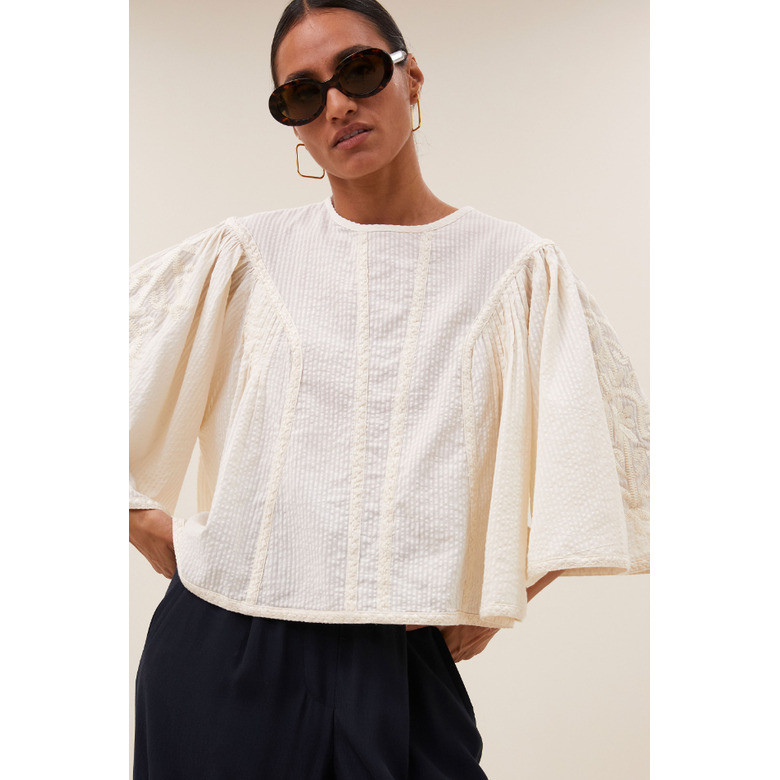 By-bar bluse ecru 2