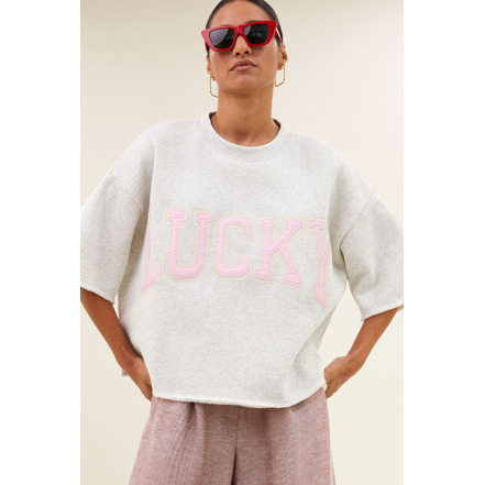 By-bar sweater grijs