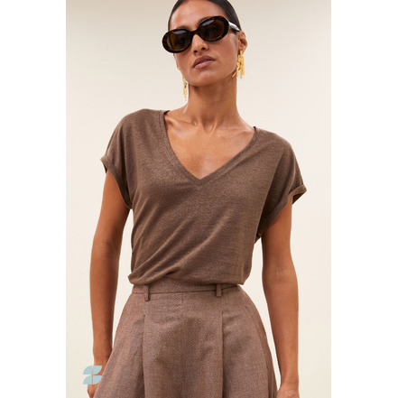 By-bar t-shirt braun