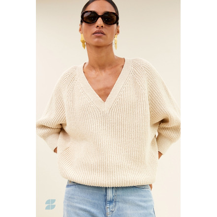 By-bar sweater ecru