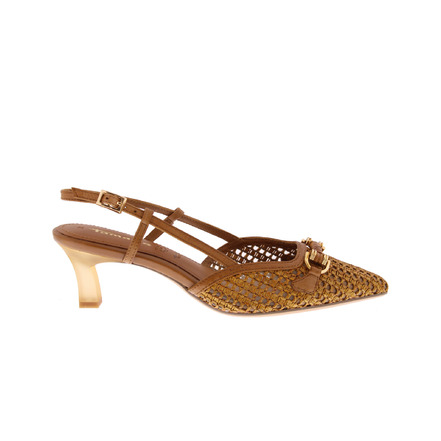 Tamaris slingbacks cognac