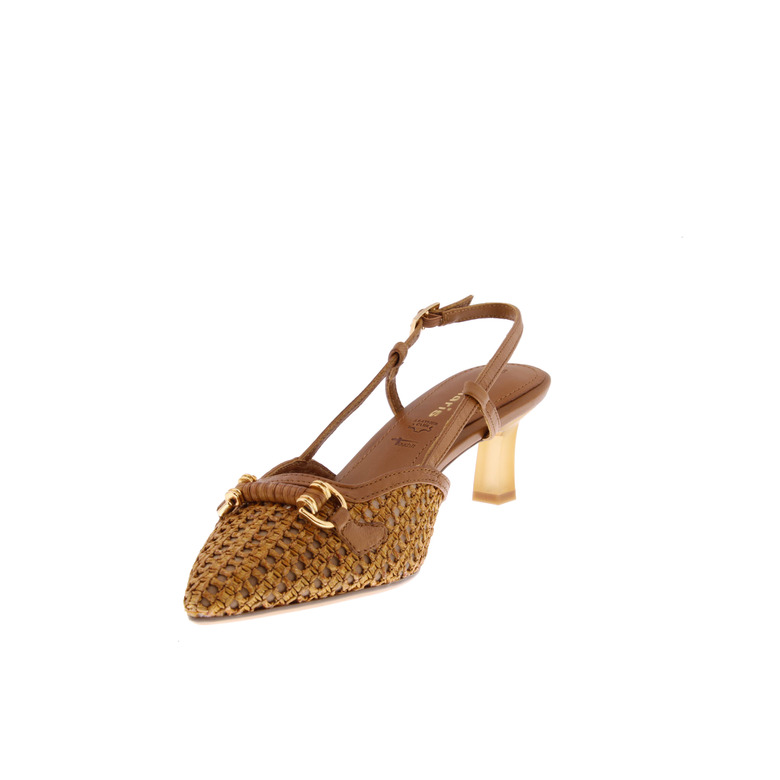 Tamaris slingbacks cognac 3