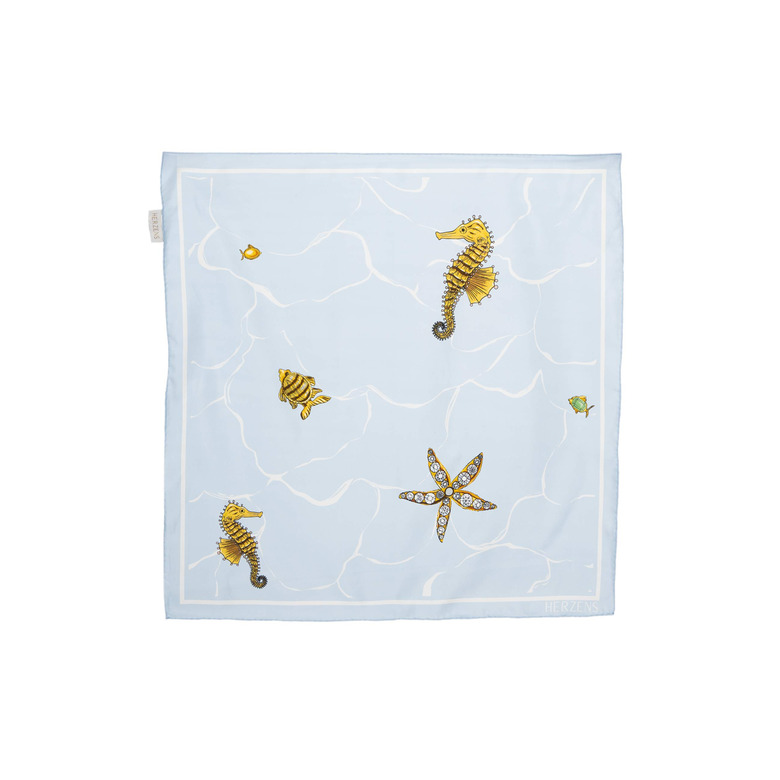 Herzen's Angelegenheit schal blau 1