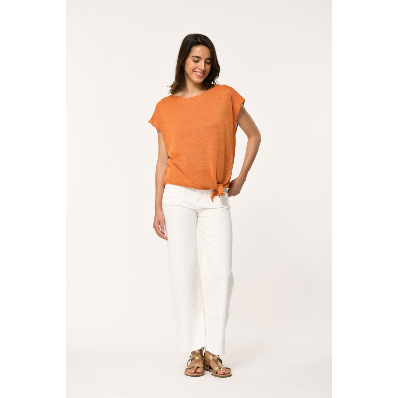 La Fee Maraboutee pull orange 2
