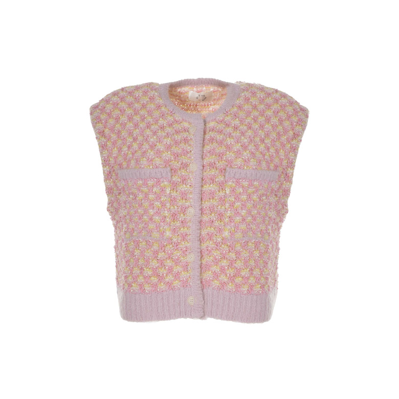 Des Petits Hauts cardigan rose 1