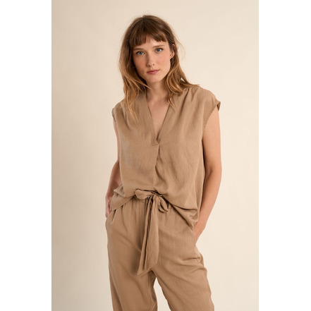 Molly Bracken chemisier camel