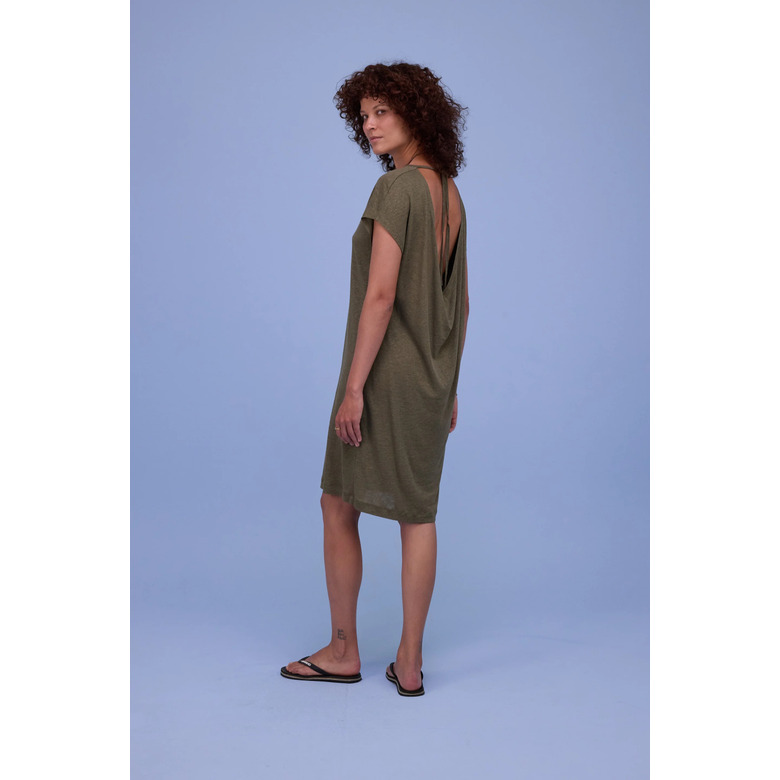 Nathalie Vleeschouwer robe vert 3