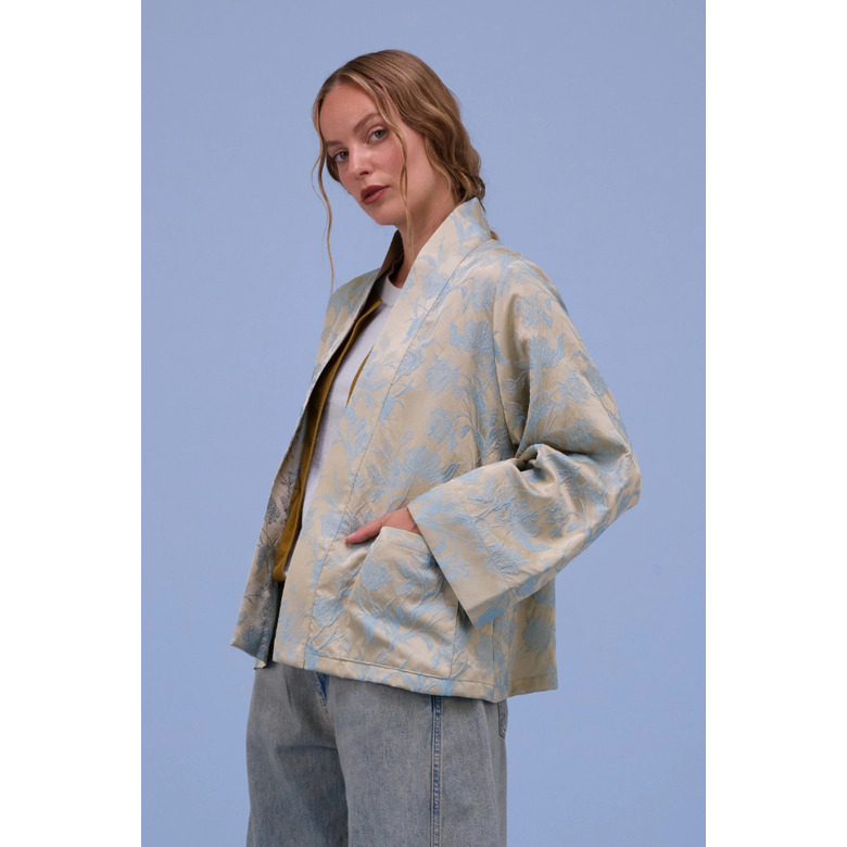 Nathalie Vleeschouwer veste bleu 2