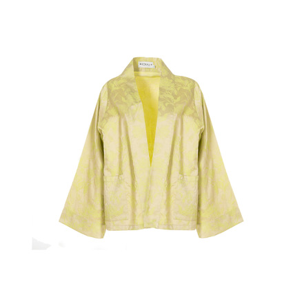 Nathalie Vleeschouwer vest groen