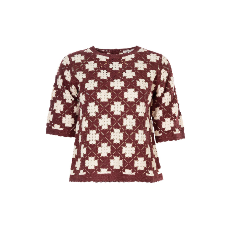 Yerse pull bordeaux 1