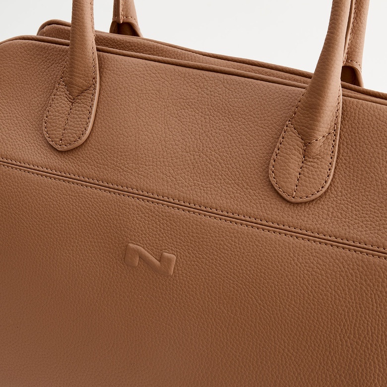 Nathan-baume sac de voyage cognac 4