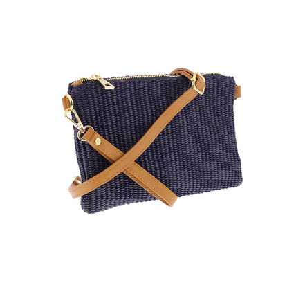 Andrea Cardone clutch blau