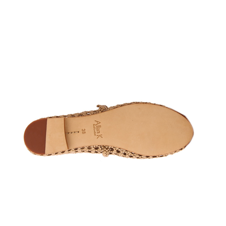 Allan K ballerines bronze 5