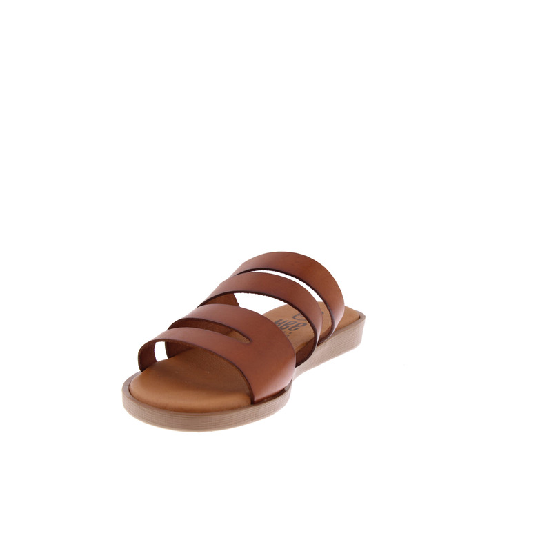 Hee! slippers cognac 3