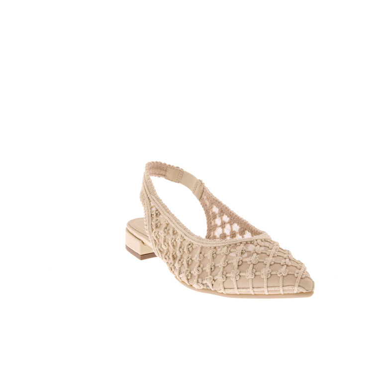 Valentina slingbacks ecru 2
