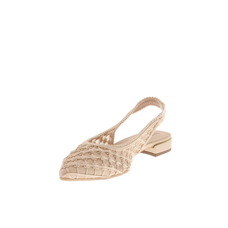 Valentina slingbacks ecru 3