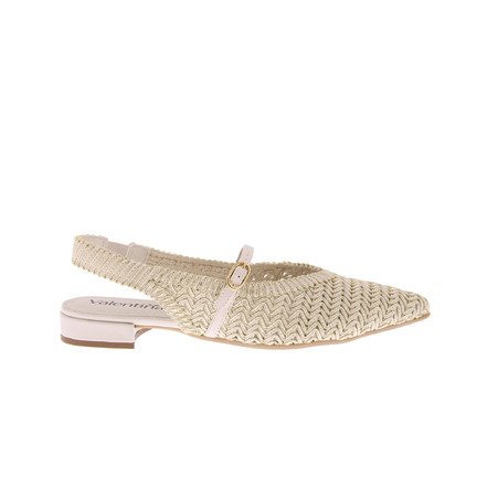 Valentina slingbacks ecru