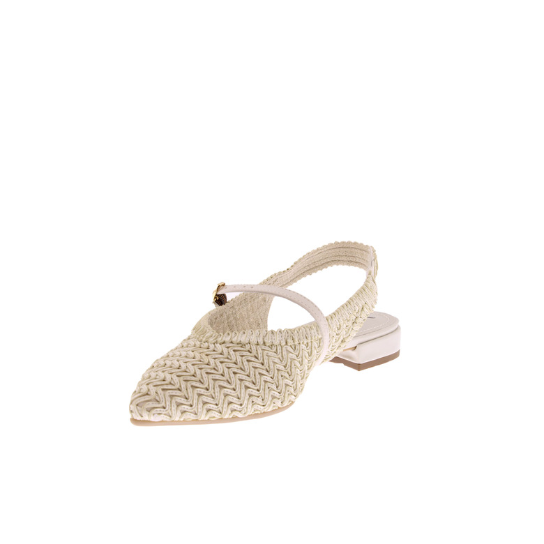 Valentina slingbacks ecru 3
