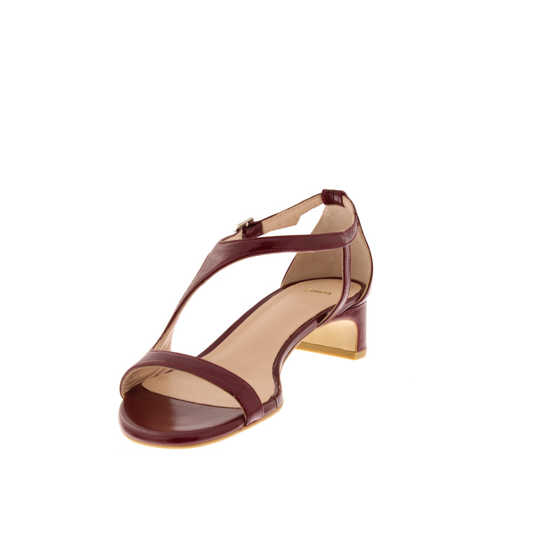 Zinda sandales bordeaux 3