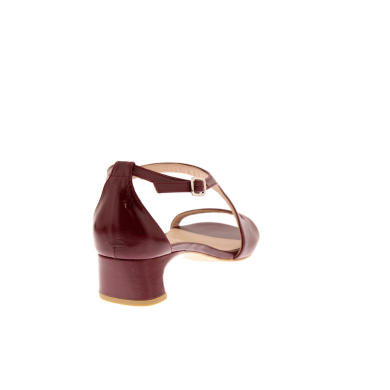 Zinda sandales bordeaux 4