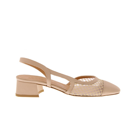 Julie Dee slingbacks nude