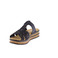 Rieker slippers zwart 3
