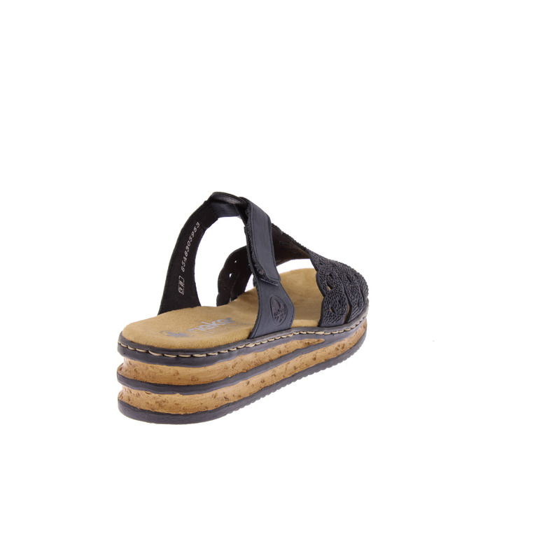 Rieker slippers zwart 4