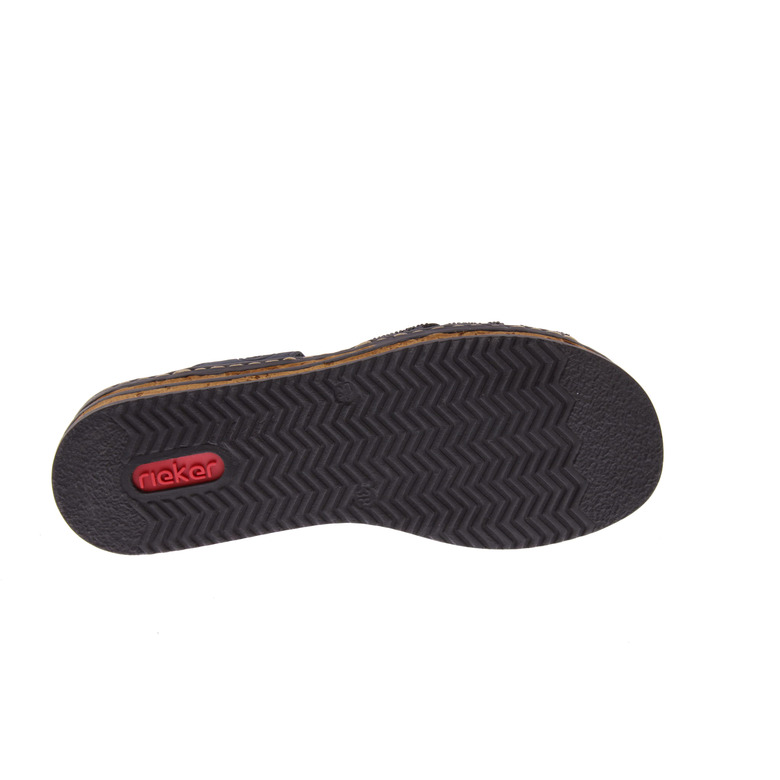 Rieker slippers zwart 5