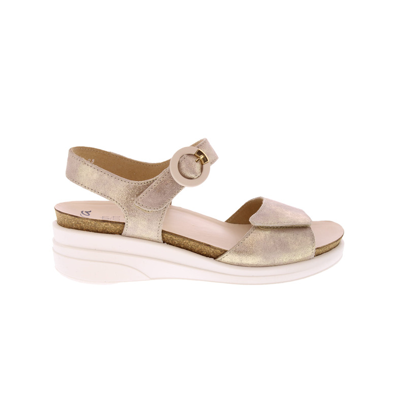 Ara sandalen goud 1