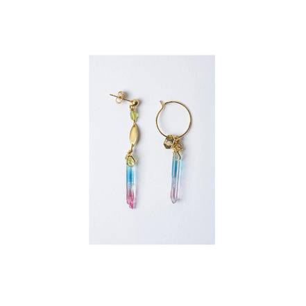 Murielle Perrotti boucles d'oreilles multicolor